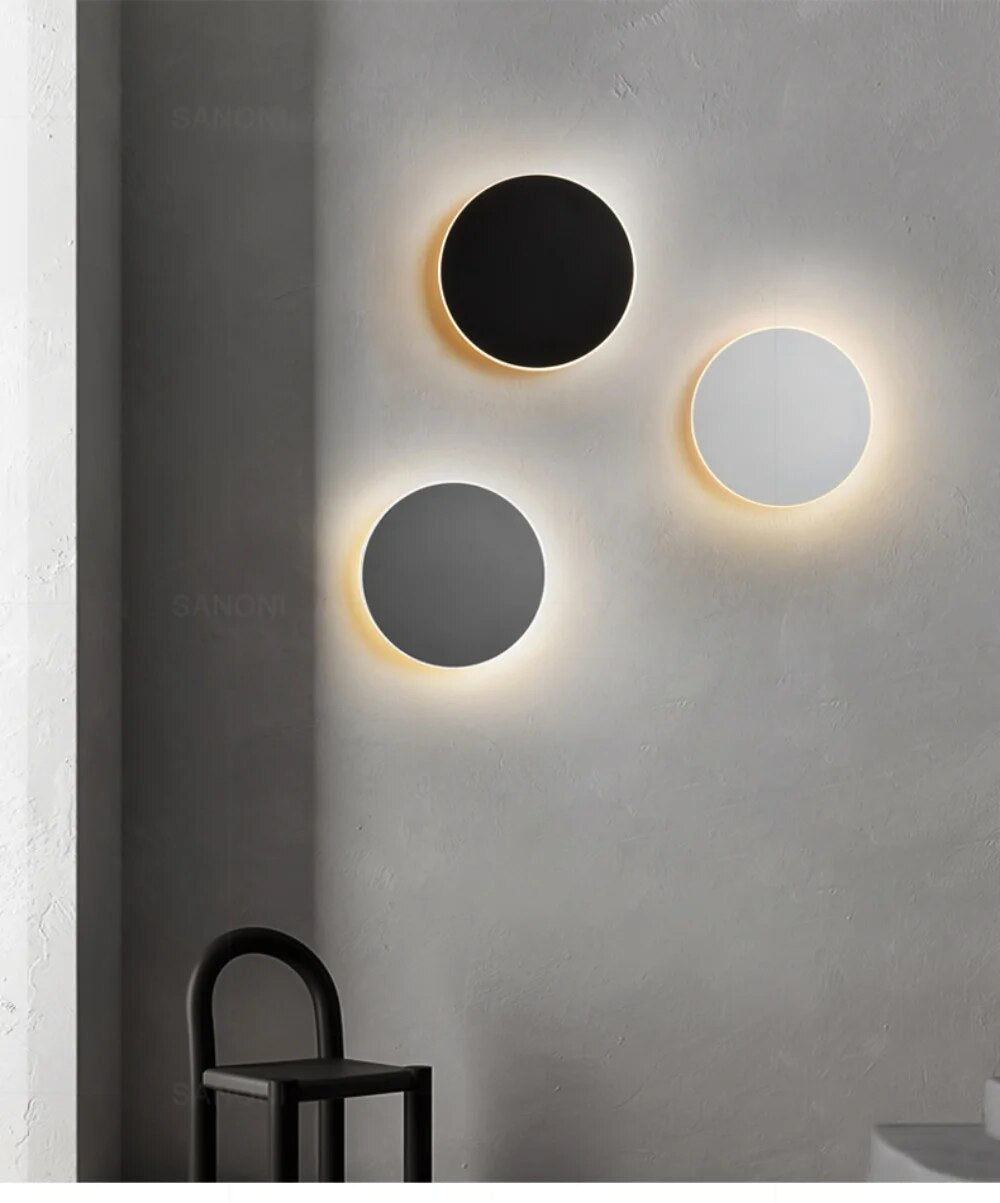 Modern LED Wall Light Circular Backlit Design - Product detail 7