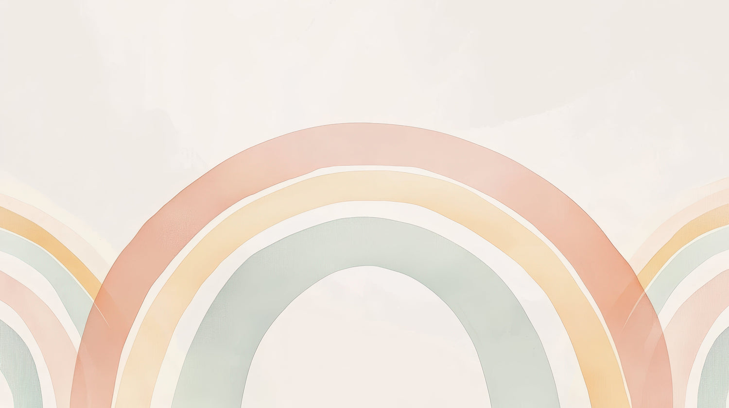 Pastel rainbow arch design file showing soft color transitions and gentle curves