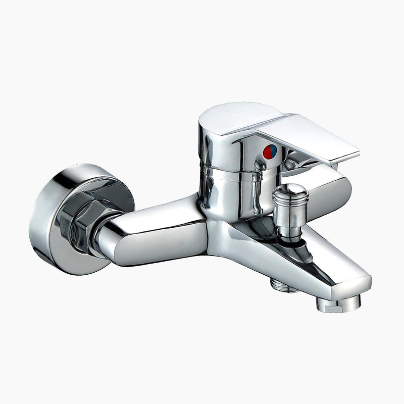Modern Bath Mixer Tap Chrome Plated Brass Design - Product showcase