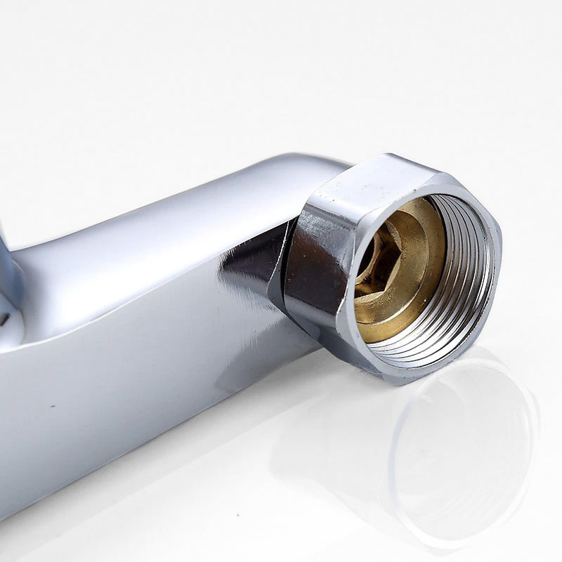 Modern Bath Mixer Tap Chrome Plated Brass Design - Detailed view