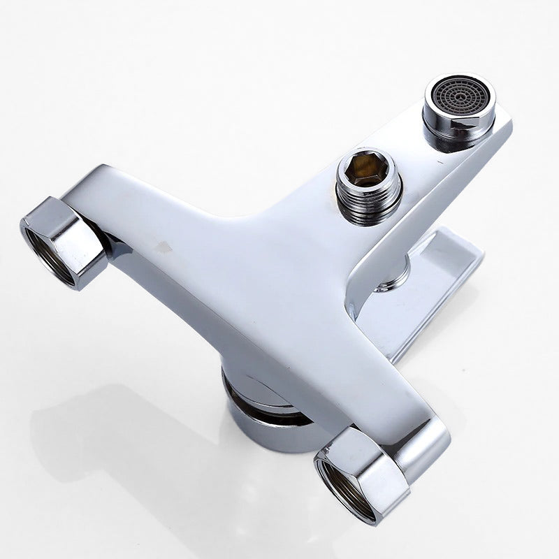 Modern Bath Mixer Tap Chrome Plated Brass Design - Product example