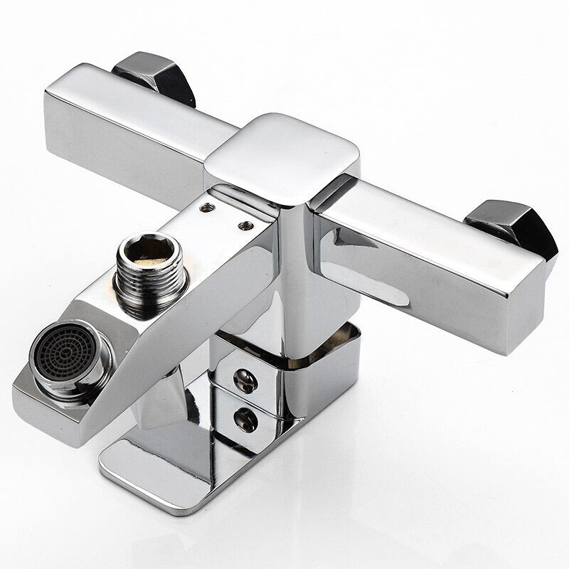 Modern Bath Mixer Tap Chrome Plated Zinc Alloy - Product example