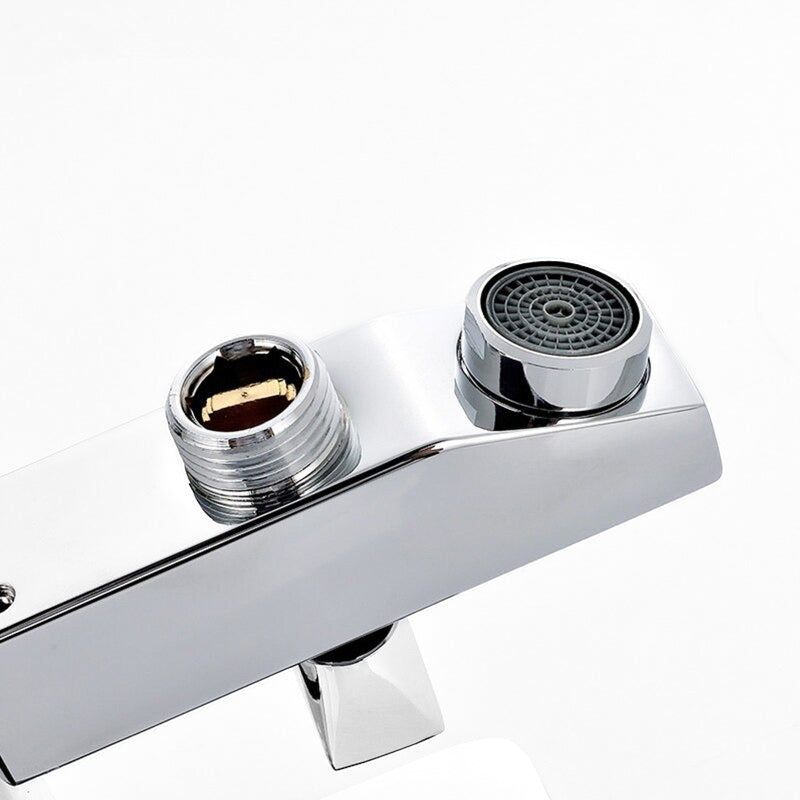 Modern Bath Mixer Tap Chrome Plated Zinc Alloy - Product detail 5