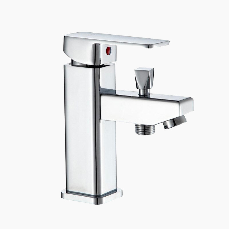 Modern Bath Faucet Chrome Single-Hole Mixer Tap - Product showcase