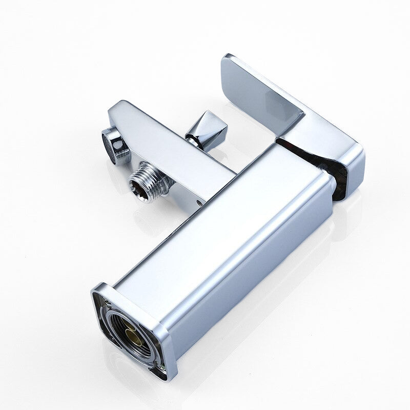 Modern Bath Faucet Chrome Single-Hole Mixer Tap - Detailed view