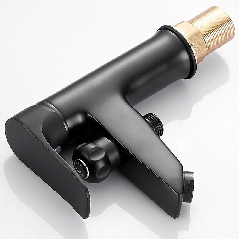 Modern Bath Faucet Matte Black Dual Function Design - Detailed view