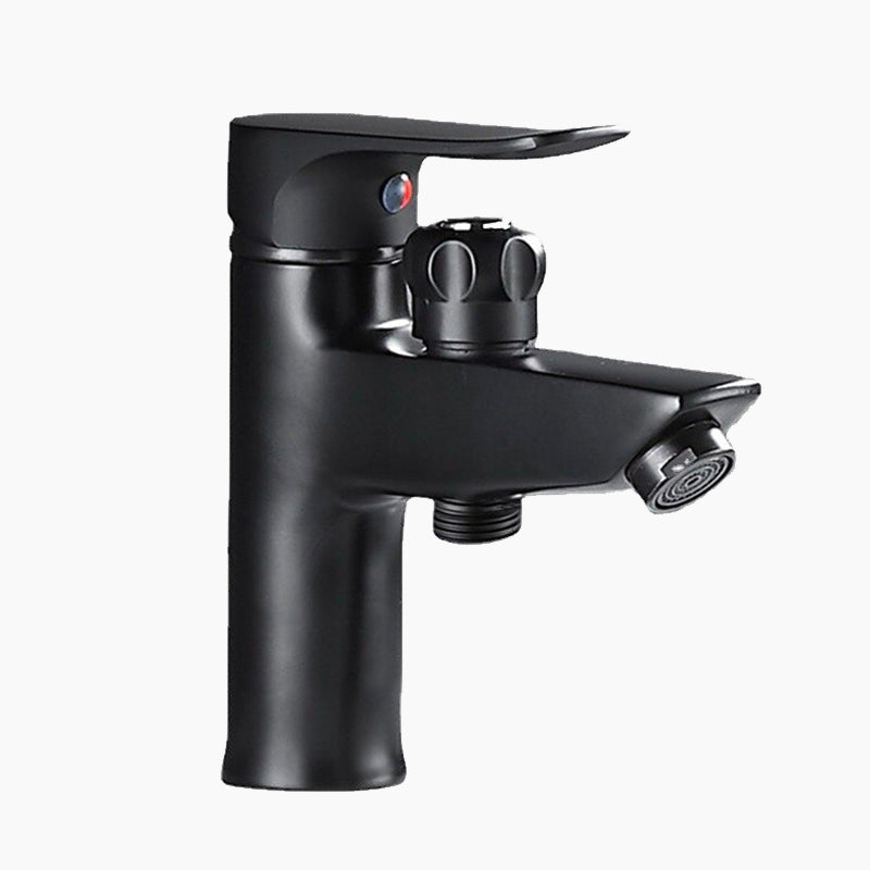 Modern Bath Faucet Matte Black Dual Function Design - Product showcase