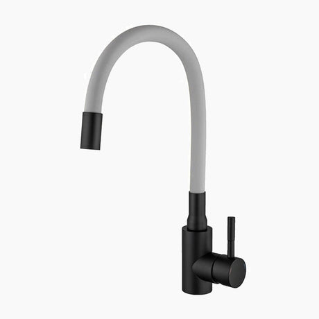 Modern Kitchen Faucet  Flexible Gooseneck Matte Black - Product example