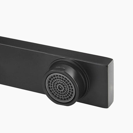 Modern Kitchen Faucet  Geometric Matte Black Design - Product detail 6
