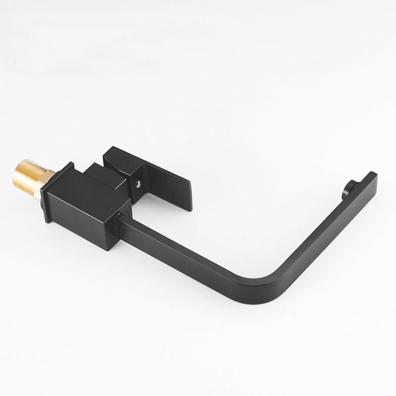 Modern Kitchen Faucet  Geometric Matte Black Design - Product detail 5