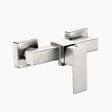 Modern Shower Mixer Tap  Brushed Stainless Steel Finish - Product showcase