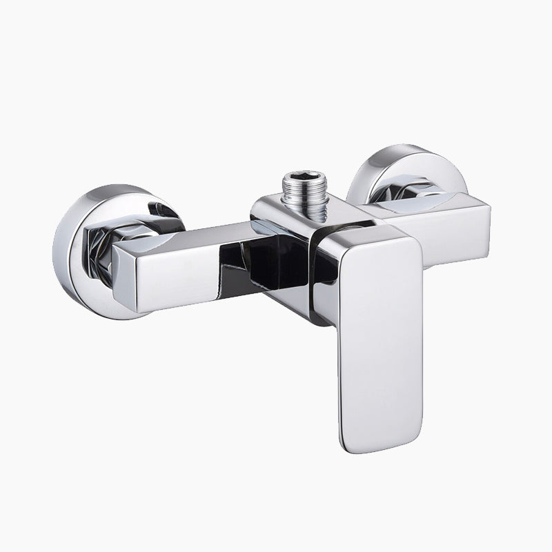 Modern Shower Mixer Chrome Plated Wall Mount Design - Product showcase