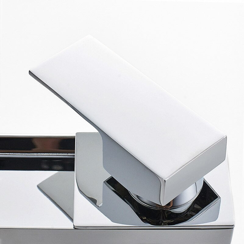 Waterfall Basin Faucet  Modern Chrome Single Handle - Product example