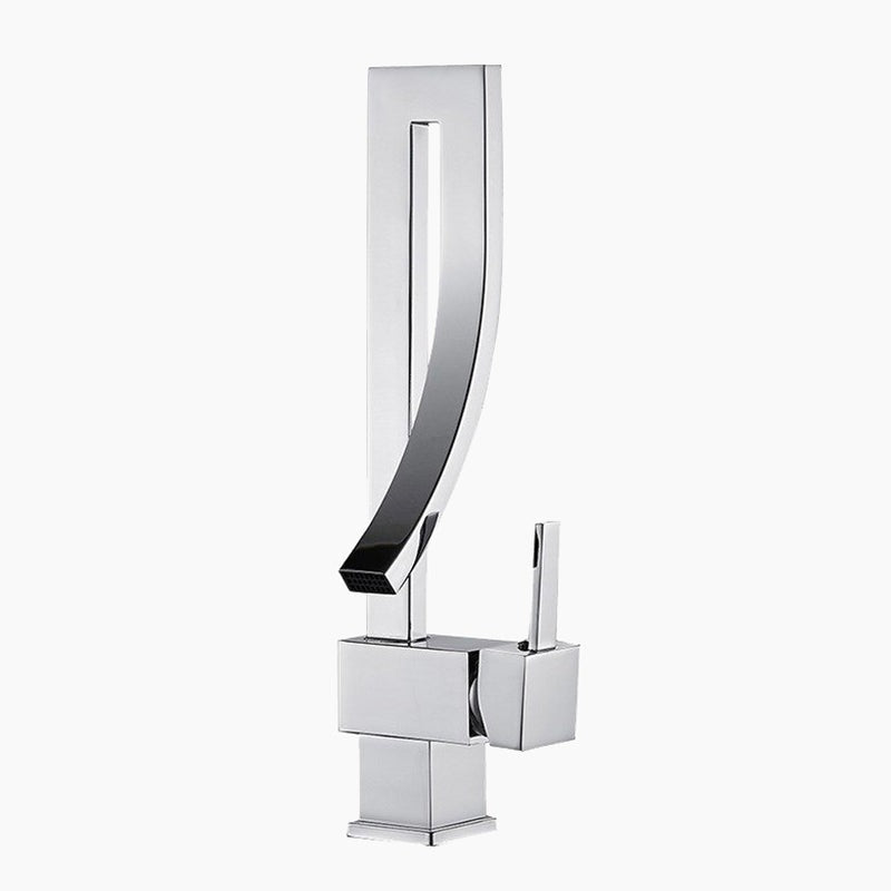 Modern Basin Mixer Tap  Angular Chrome Design - Product showcase