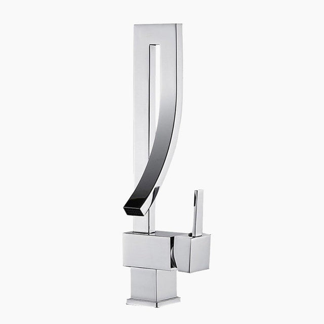 Modern Basin Mixer Tap  Angular Chrome Design - Product showcase