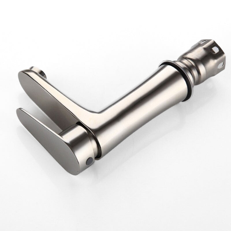 Modern Basin Mixer Tap  Chrome Plated Steel Design - Detailed view