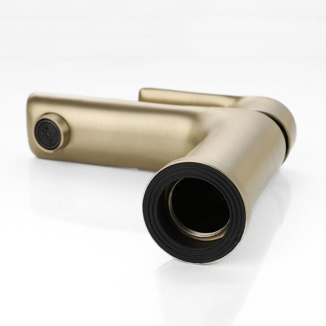 Modern Bathroom Faucet  Brushed Gold Single Handle Design - Product detail 4