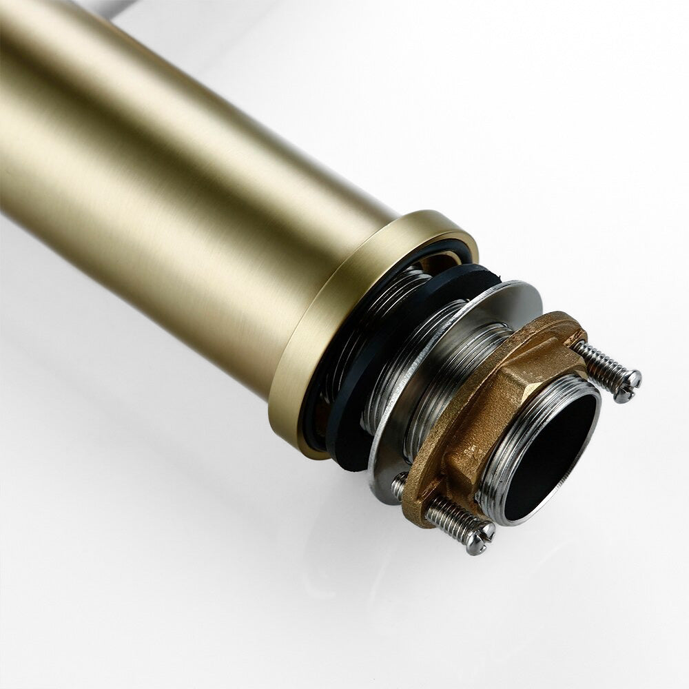 Modern Bathroom Faucet  Brushed Gold Single Handle Design - Product example
