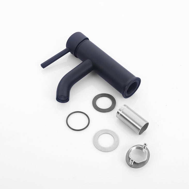 Modern Bathroom Faucet  Matte Black Single Handle Design - Detailed view