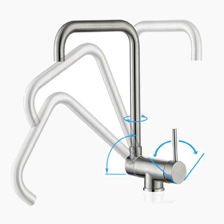 Modern Kitchen Faucet  Foldable Gooseneck Design - Product showcase