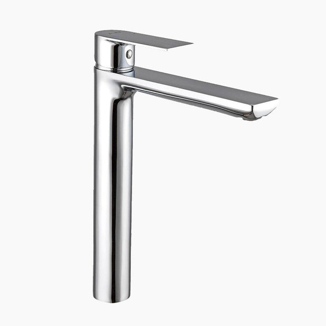 Modern Bathroom Faucet  Chrome Tall Basin Mixer - Product showcase