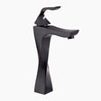 Modern Vessel Sink Faucet  Matte Black Twisted Design - Product showcase