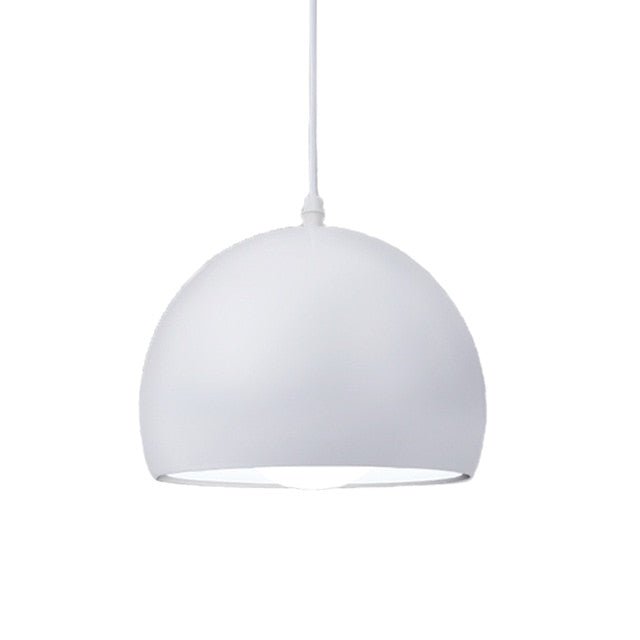 Modern Dome Pendant Light Matte Black Aluminum Design - Product detail 8
