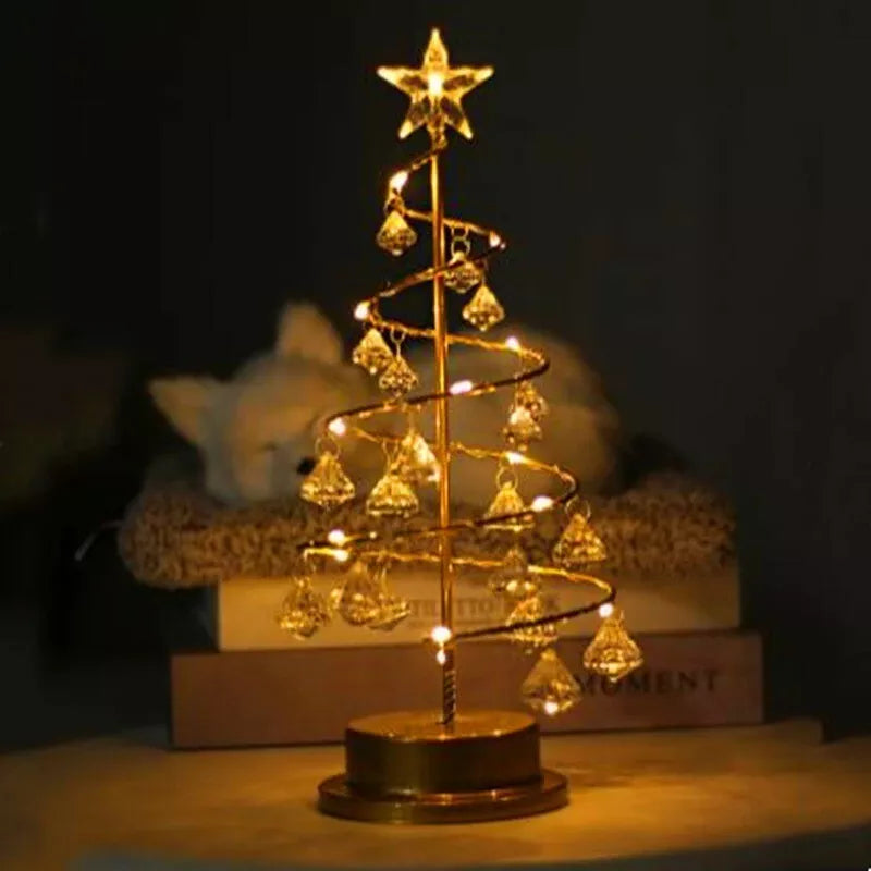 Crystal LED Christmas Tree  Spiral Wire Design with Star Topper - Product detail 7