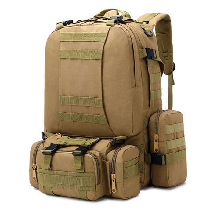Tactical Backpack  50L Modular System With Detachable Pouches - Detailed view