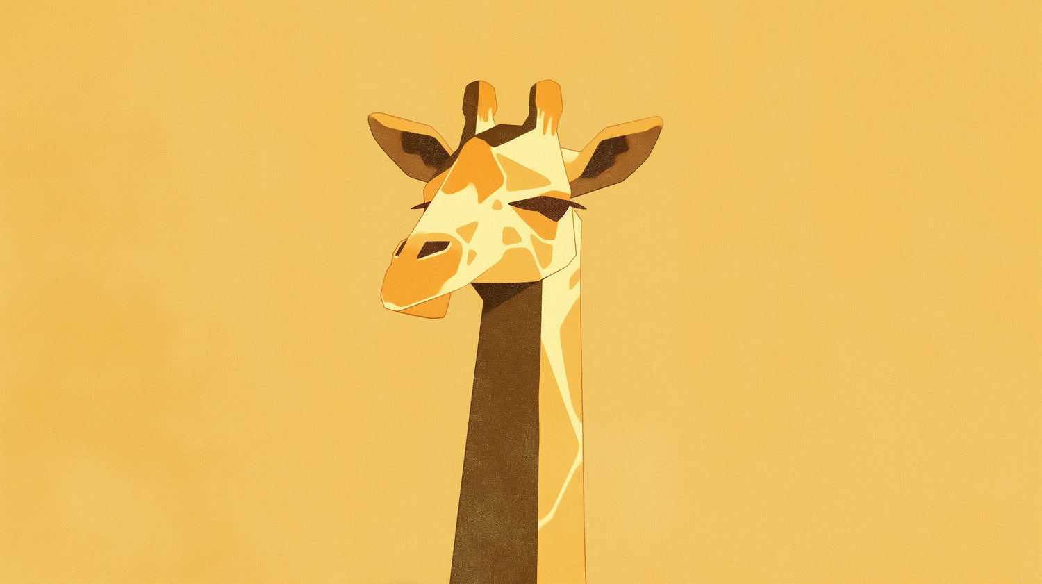 Modern Giraffe Wall Mural creating a focal point in a bright, minimalist nursery with natural wood furniture