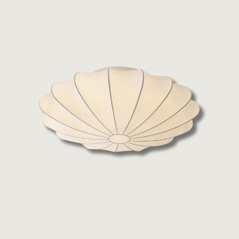 Shell Ceiling Light Elegant Fluted Design - Product showcase