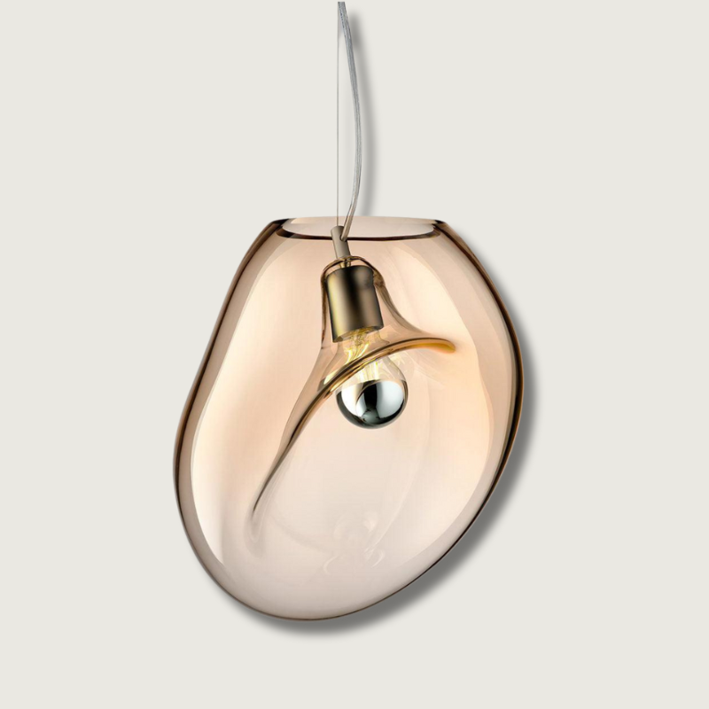 Modern Glass Pendant Light Water Drop Design - Product showcase