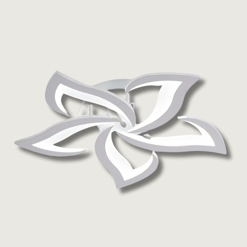 Modern LED Ceiling Light Floral Petal Design with Remote Control - Product showcase