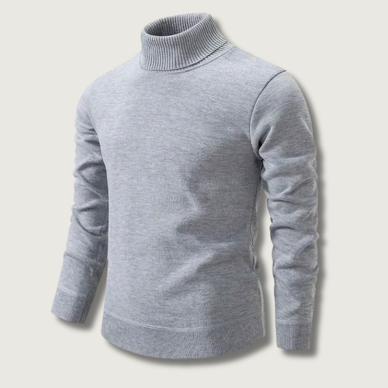 Essential Turtleneck Sweater  Premium Knit Slim Fit Design - Product showcase