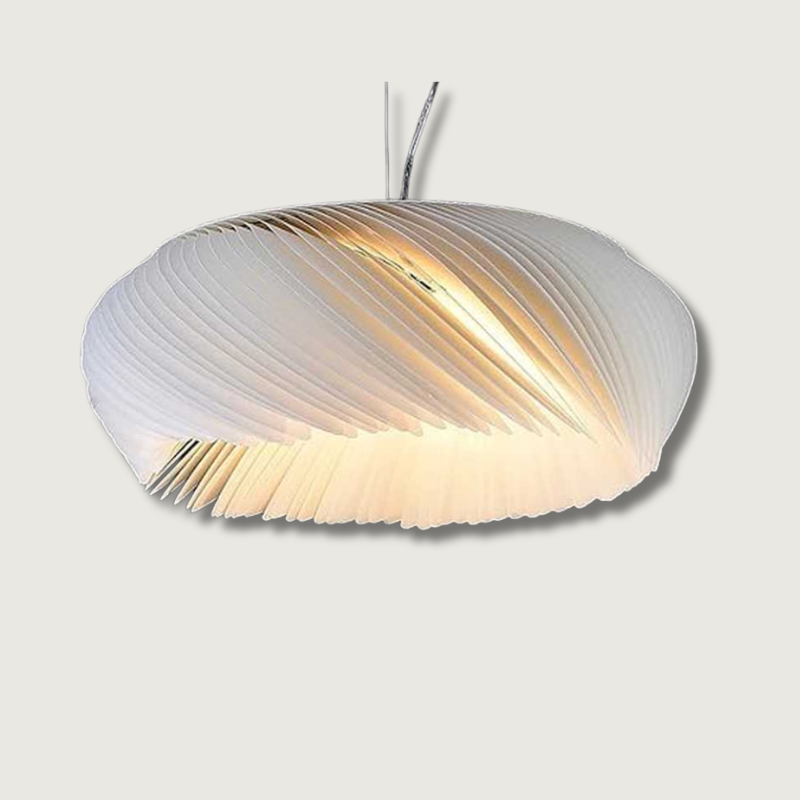 Modern Acrylic Pendant Light Transparent Wave Design - Product showcase