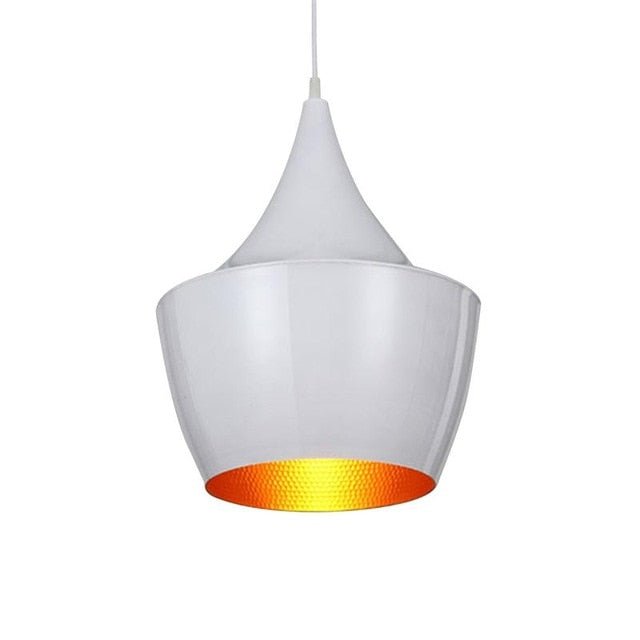 Modern Pendant Light White Aluminum Cone Design - Product detail 8