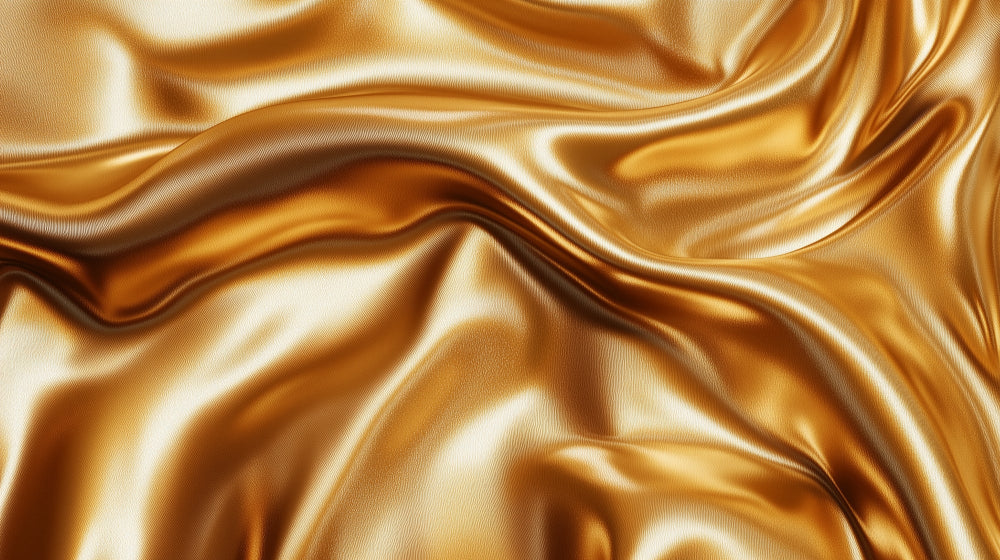 Gold wave pattern design file showing detailed silk texture and flowing movement