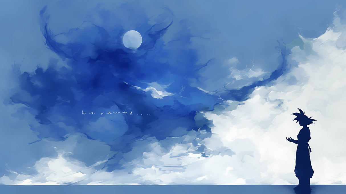 Moon and clouds design file showing detailed watercolor texture and rich blue tones
