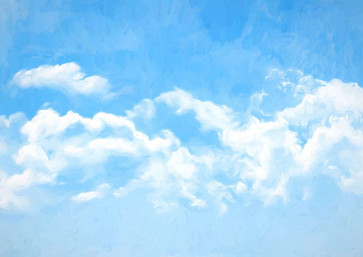 High-resolution cloud pattern design file showing detailed sky texture and color gradients