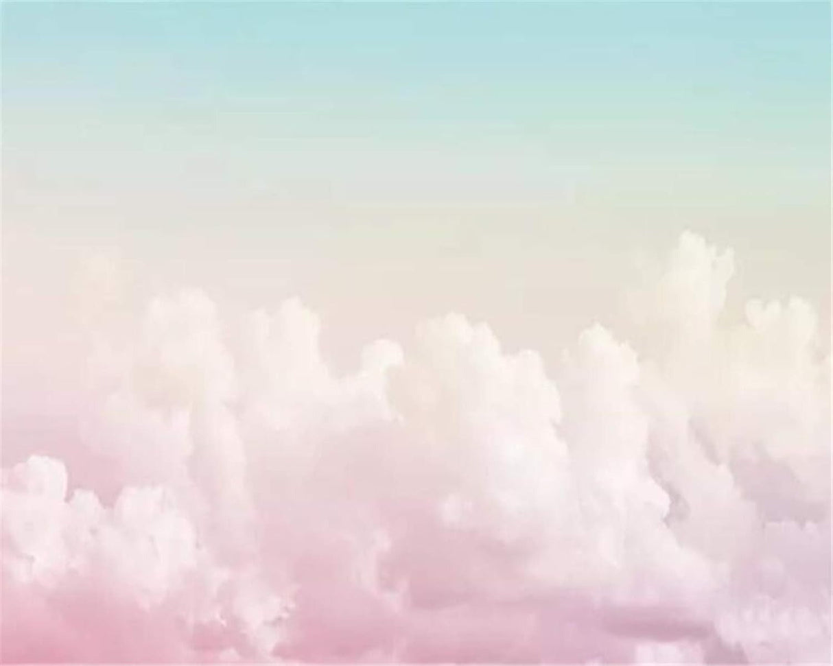 Pink clouds design file showing detailed gradient pattern and cloud formations