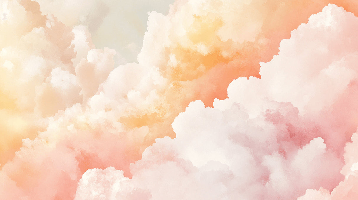 Watercolor sunset cloud pattern design file showing intricate color blends and brushwork details