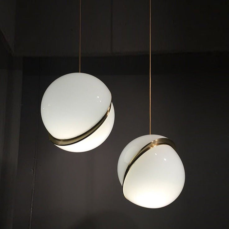 Modern Pendant Light Spherical White Globe Design - Product detail 4