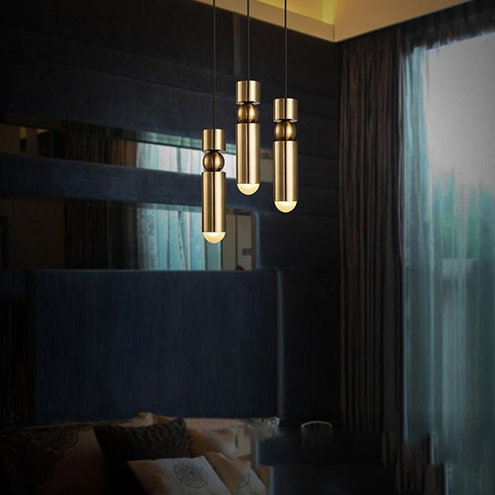 Modern Pendant Light Minimalist Metal Cylinder Design - Product detail 6