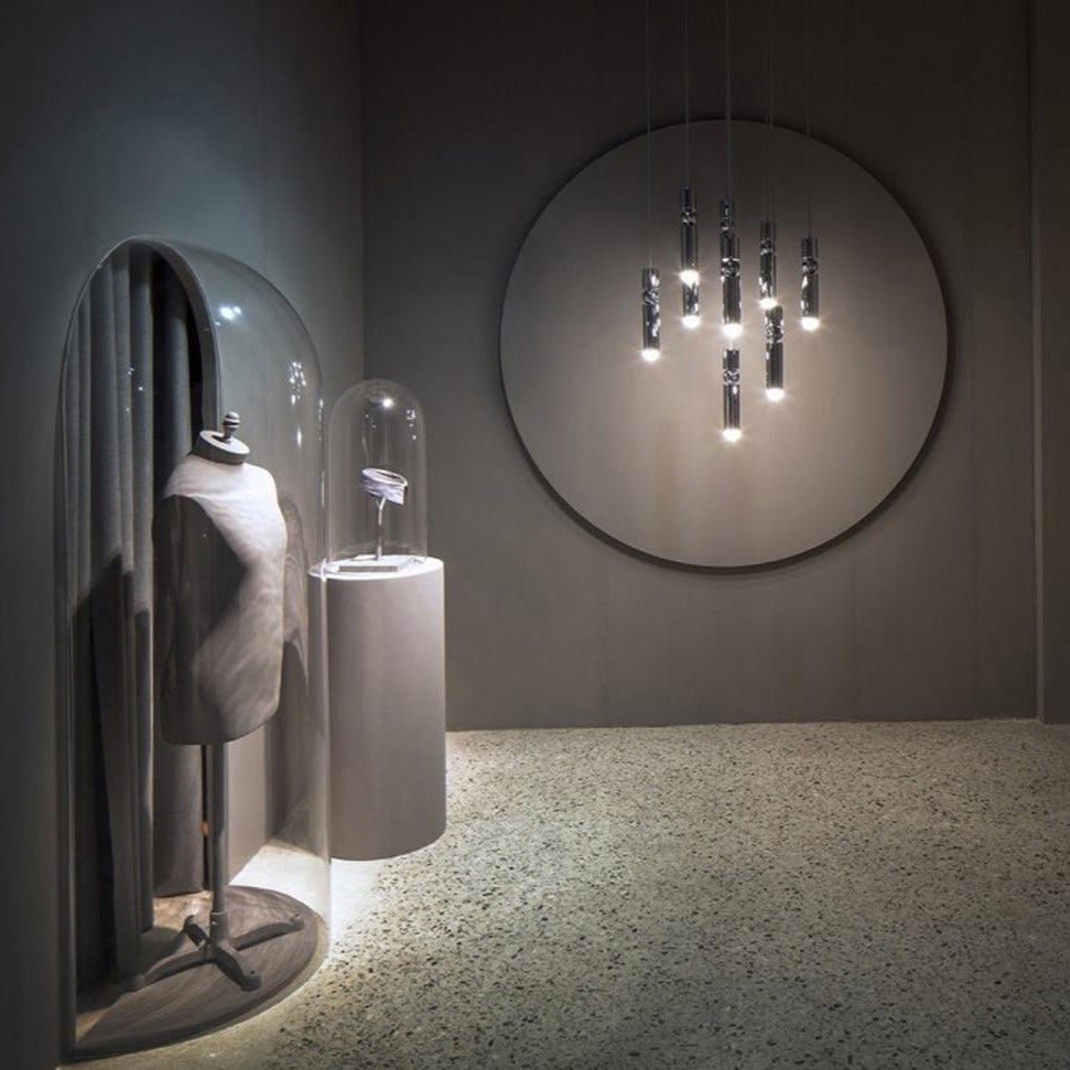 Modern Pendant Light Minimalist Metal Cylinder Design - Product detail 5