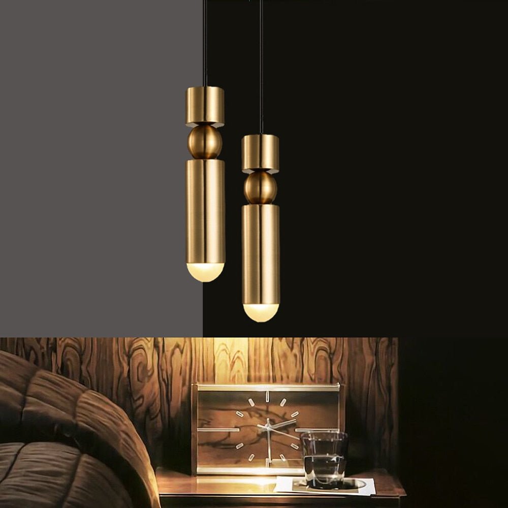 Modern Pendant Light Minimalist Metal Cylinder Design - Product detail 7