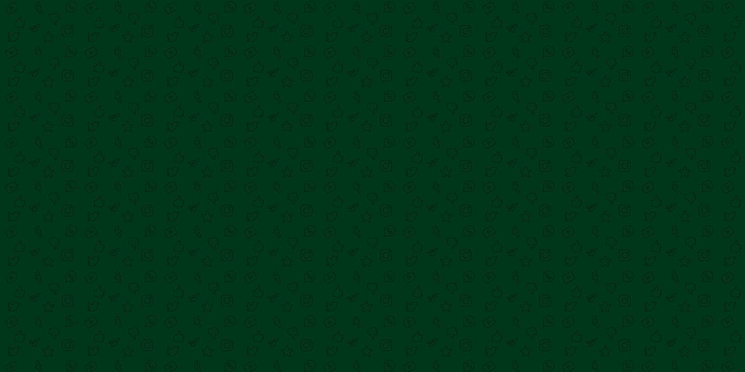Green social media pattern wallpaper design file showing detailed icon layout