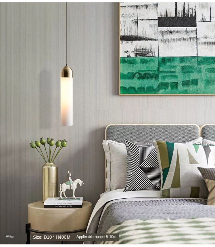 Modern Glass Pendant Light Cylindrical Tube Design - Product detail 6