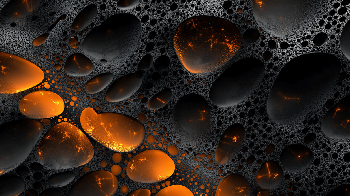 Space wallpaper design file showing detailed dark galaxy pattern with orange glow effects