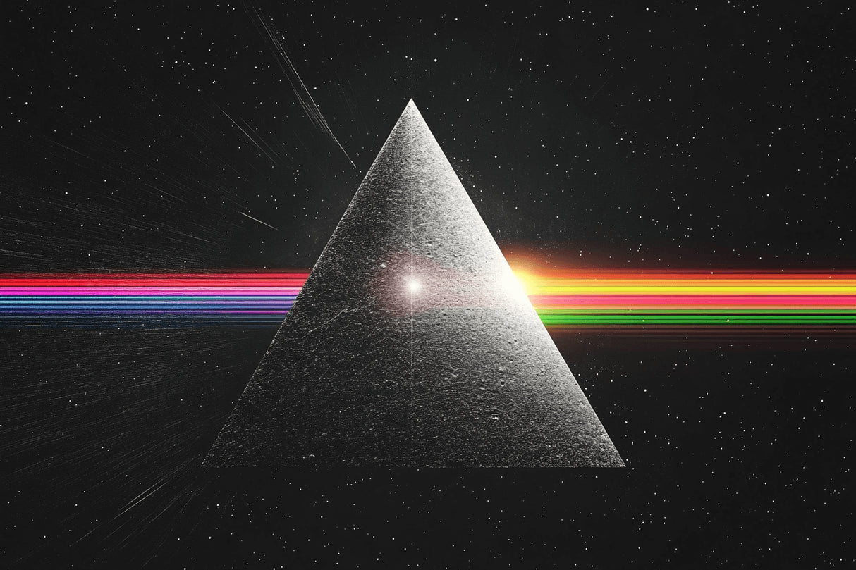 Geometric prism rainbow spectrum design file showing intricate pattern details and color transitions