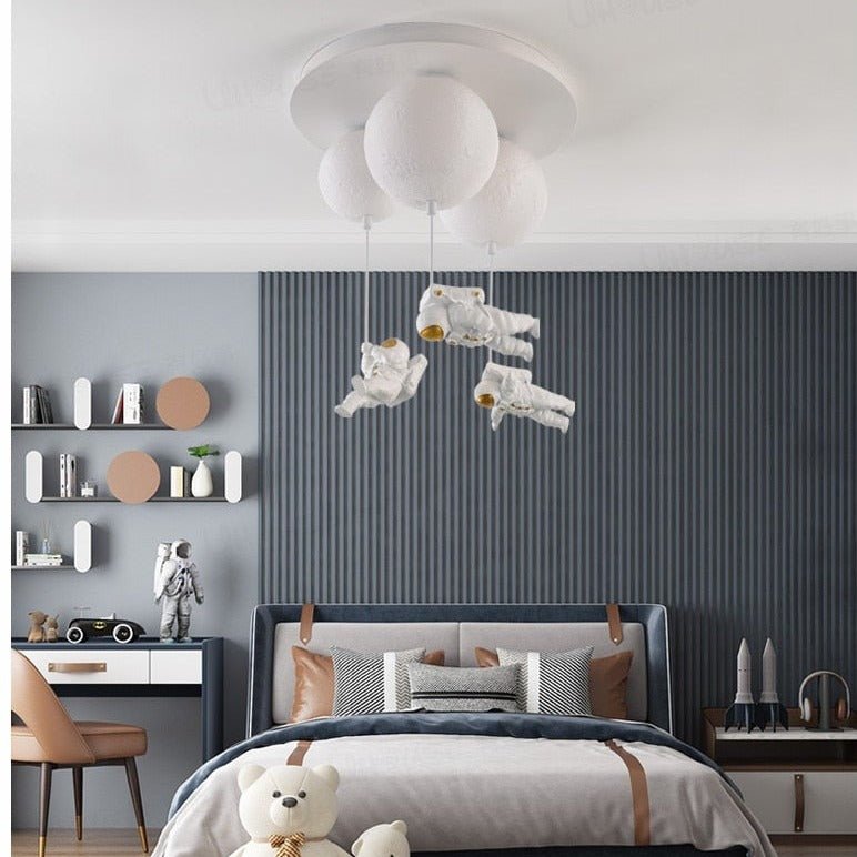 Astronaut Moon Pendant Light  Space Theme Ceiling Lamp - Product detail 7